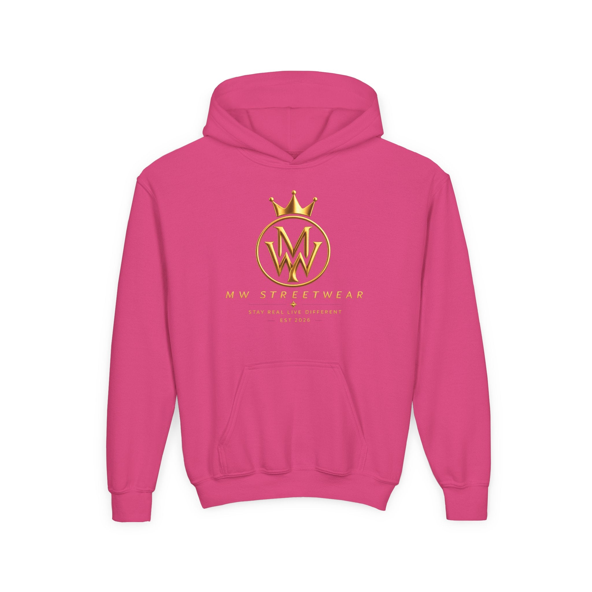 Youth Hoodie — MW Streetwear Gold Logo Pullover