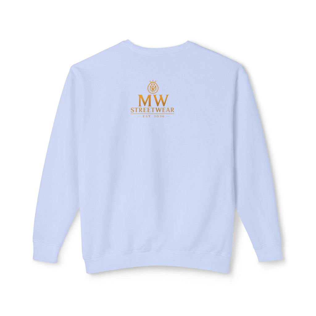 Gold Crown MW Logo Crewneck Sweatshirt — Luxury Monogram Streetwear