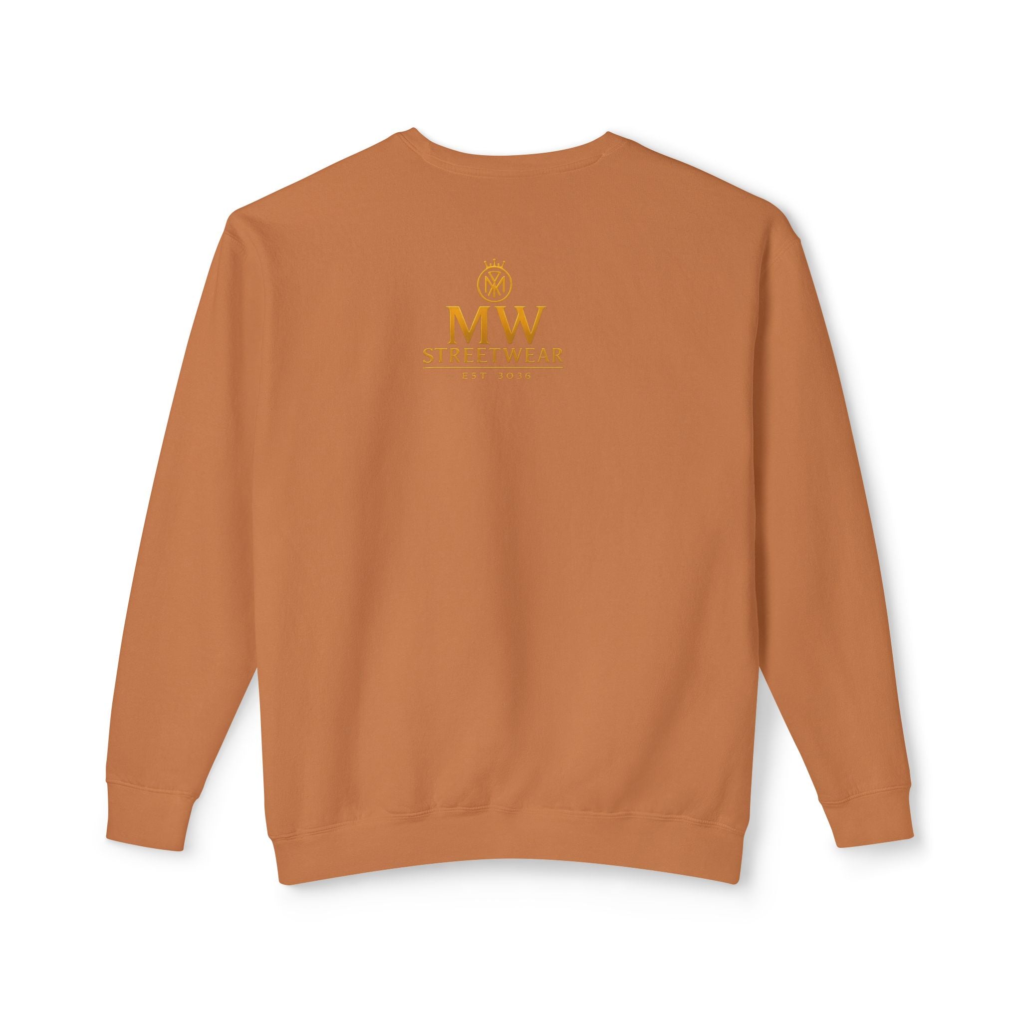 Gold Crown MW Logo Crewneck Sweatshirt — Luxury Monogram Streetwear