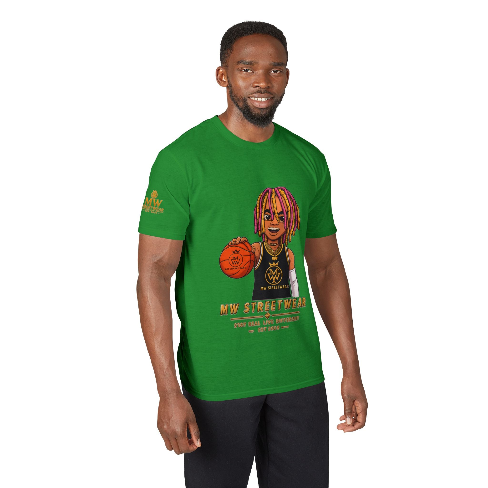 Streetwear Basketball Graphic T-Shirt — MW Streetwear Logo