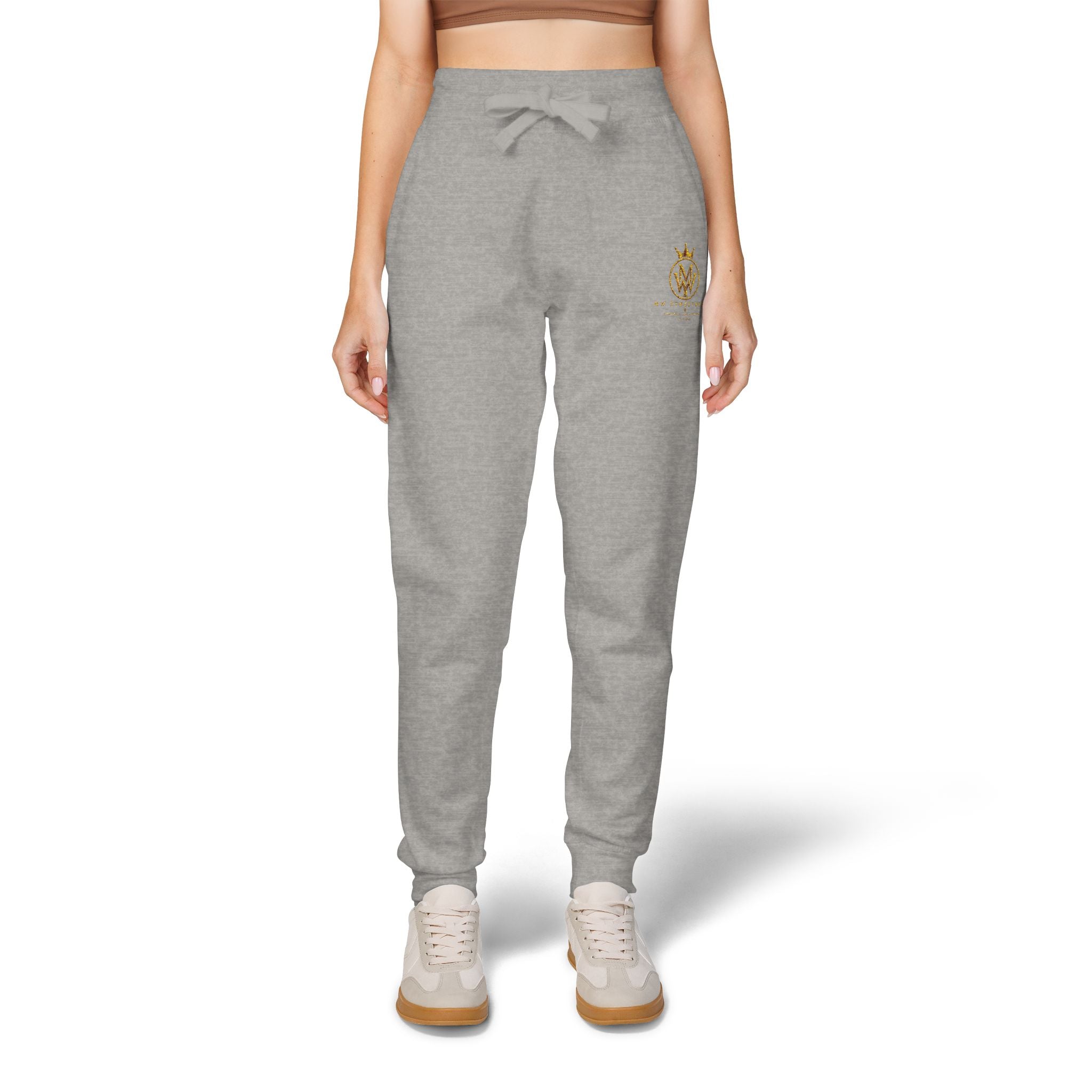 Embroidered Gold Bee Fleece Sweatpants – Cozy Casual Joggers