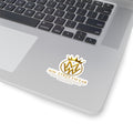 MW Streetwear Gold Logo Sticker — Kiss-Cut Branded Laptop Decal