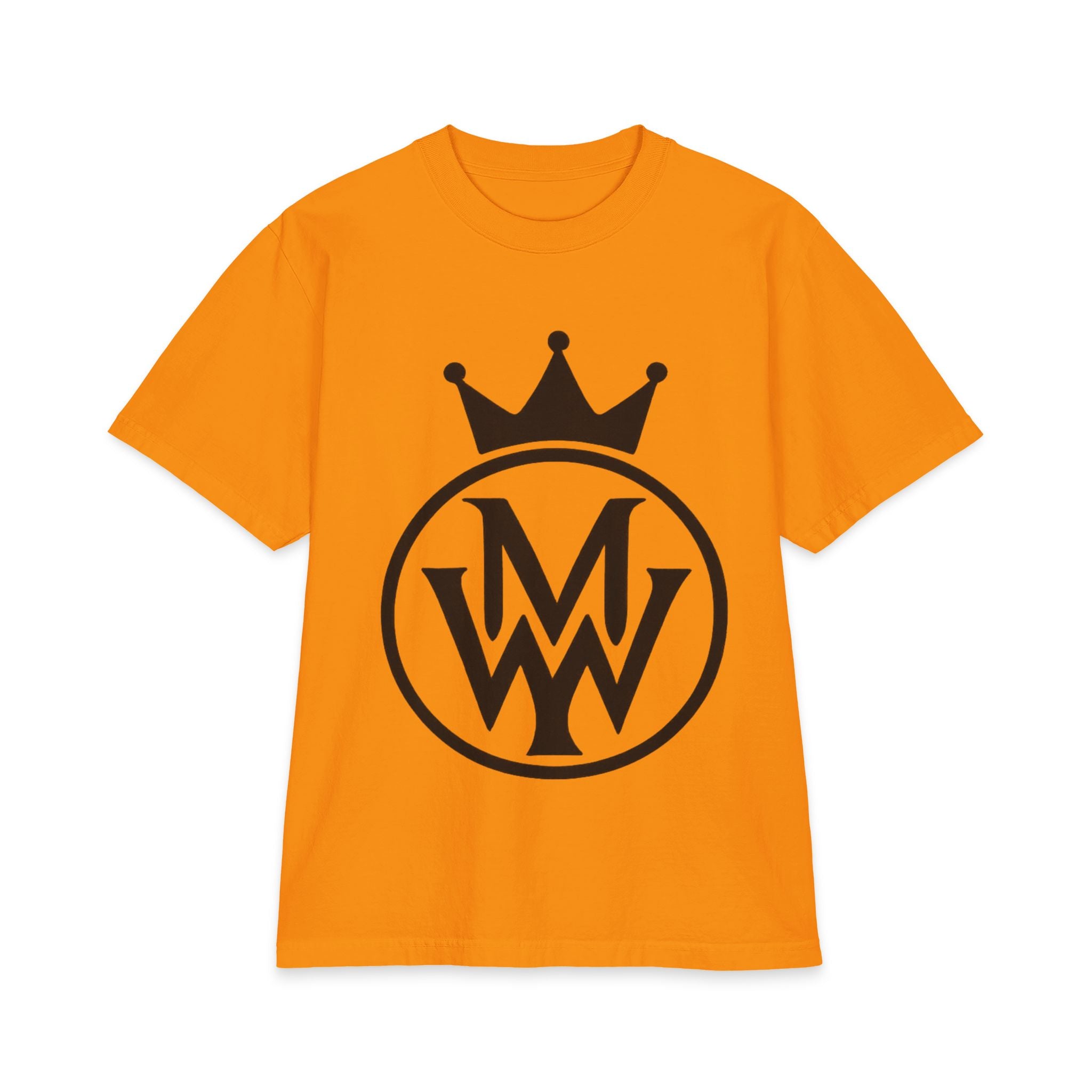 Crowned MW Logo T-Shirt — Minimal Monogram Graphic Tee