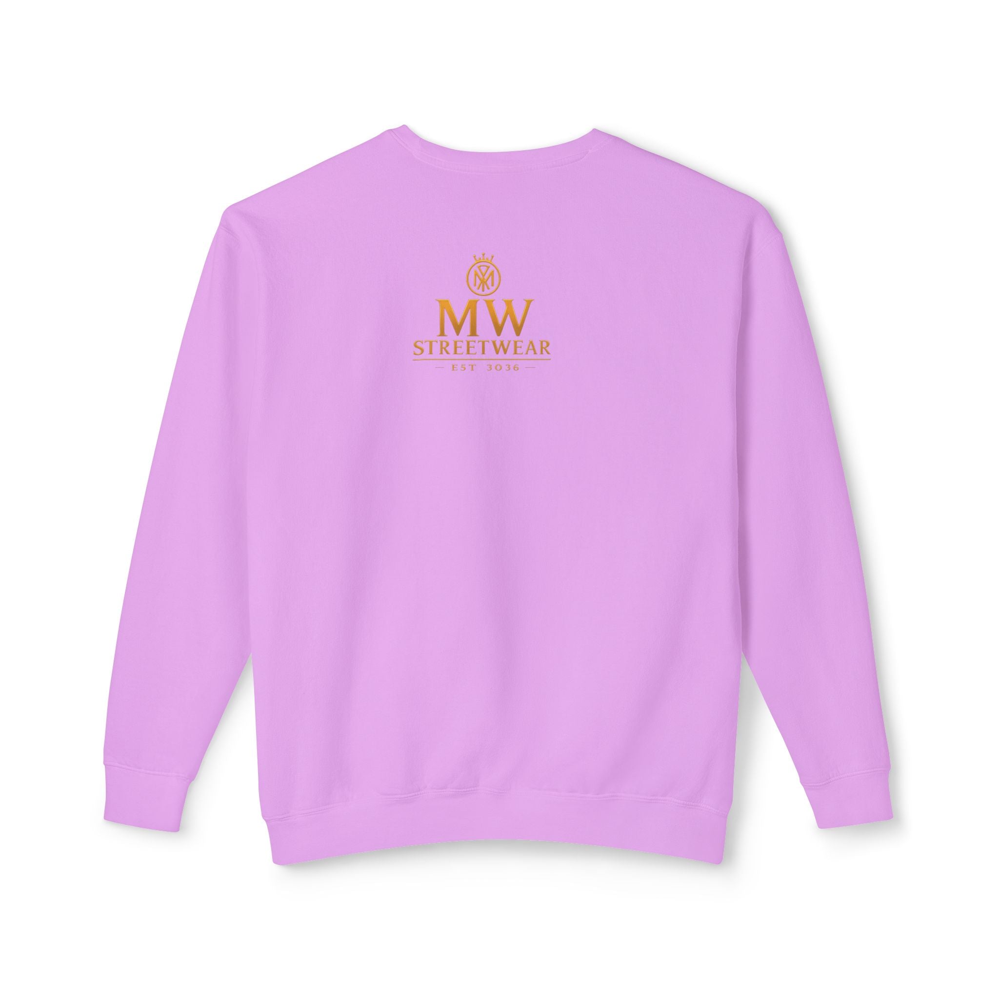 Gold Crown MW Logo Crewneck Sweatshirt — Luxury Monogram Streetwear