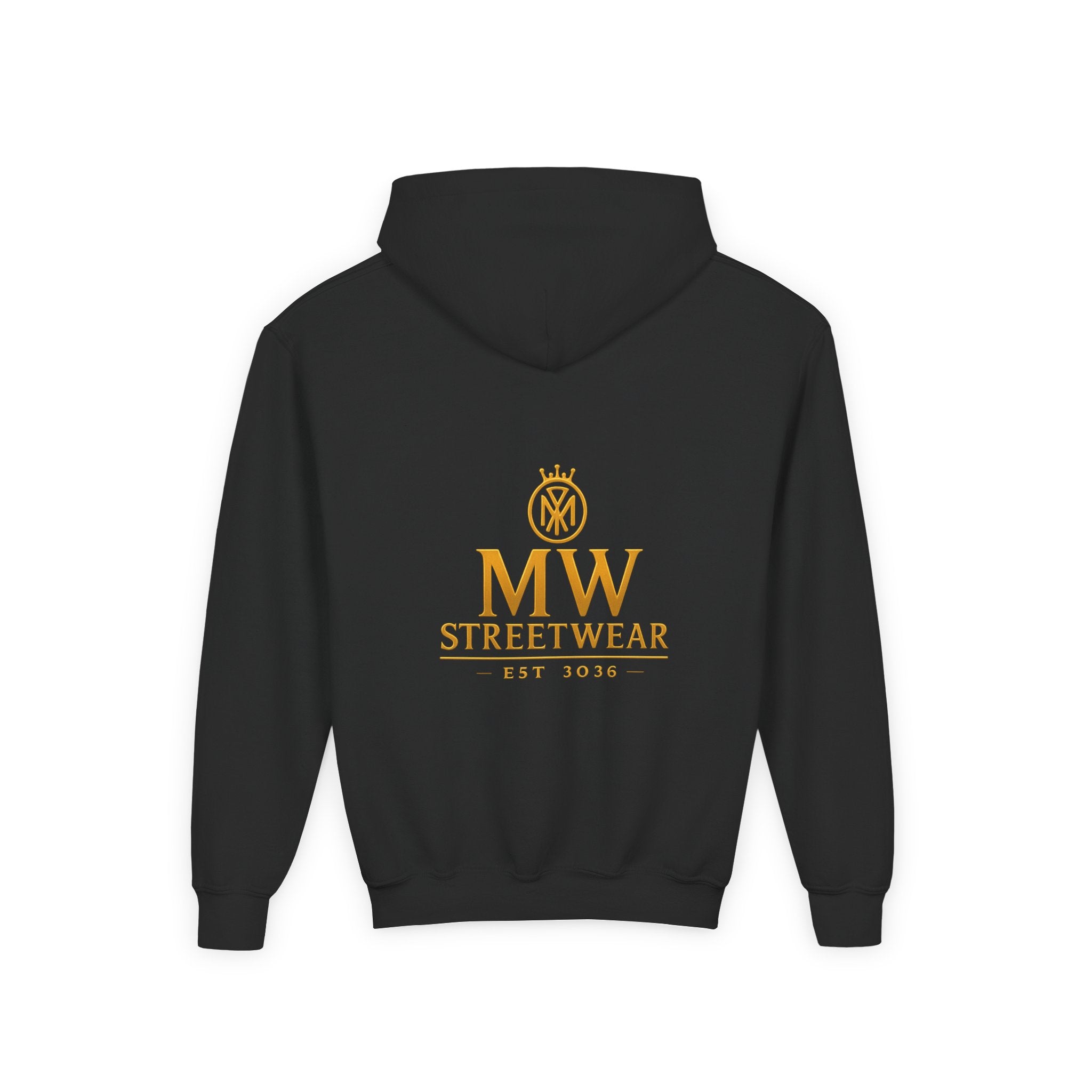 Youth Hoodie — MW Streetwear Gold Logo Pullover