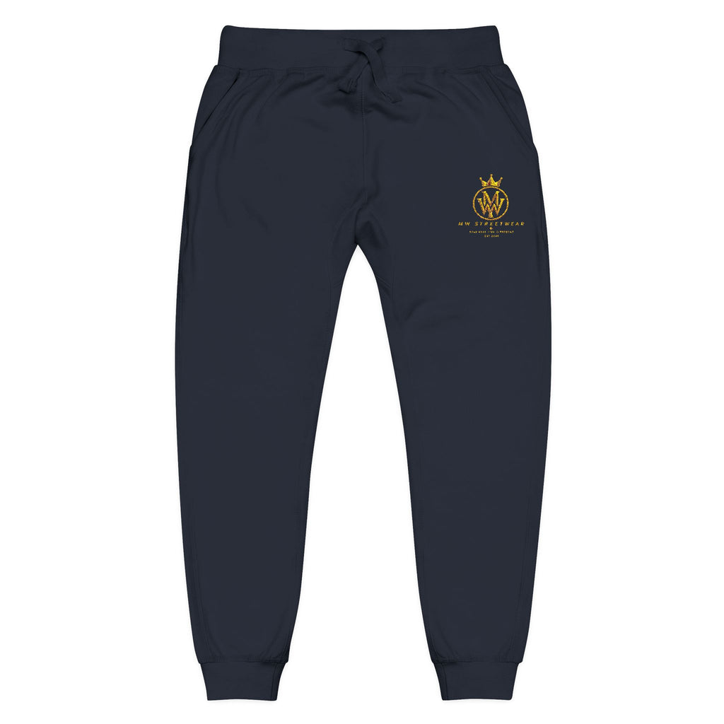 Embroidered Gold Bee Fleece Sweatpants – Cozy Casual Joggers