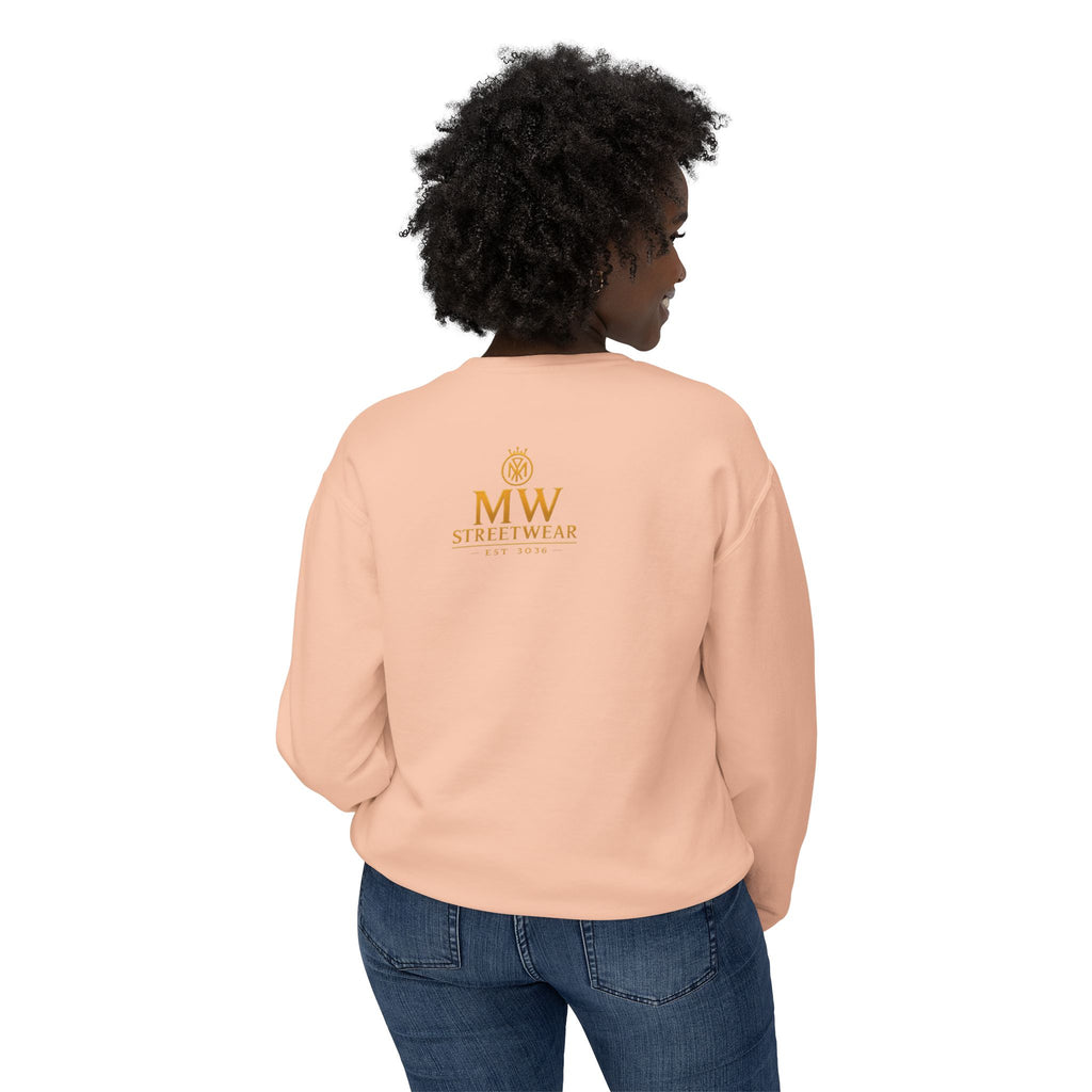 Gold Crown MW Logo Crewneck Sweatshirt — Luxury Monogram Streetwear
