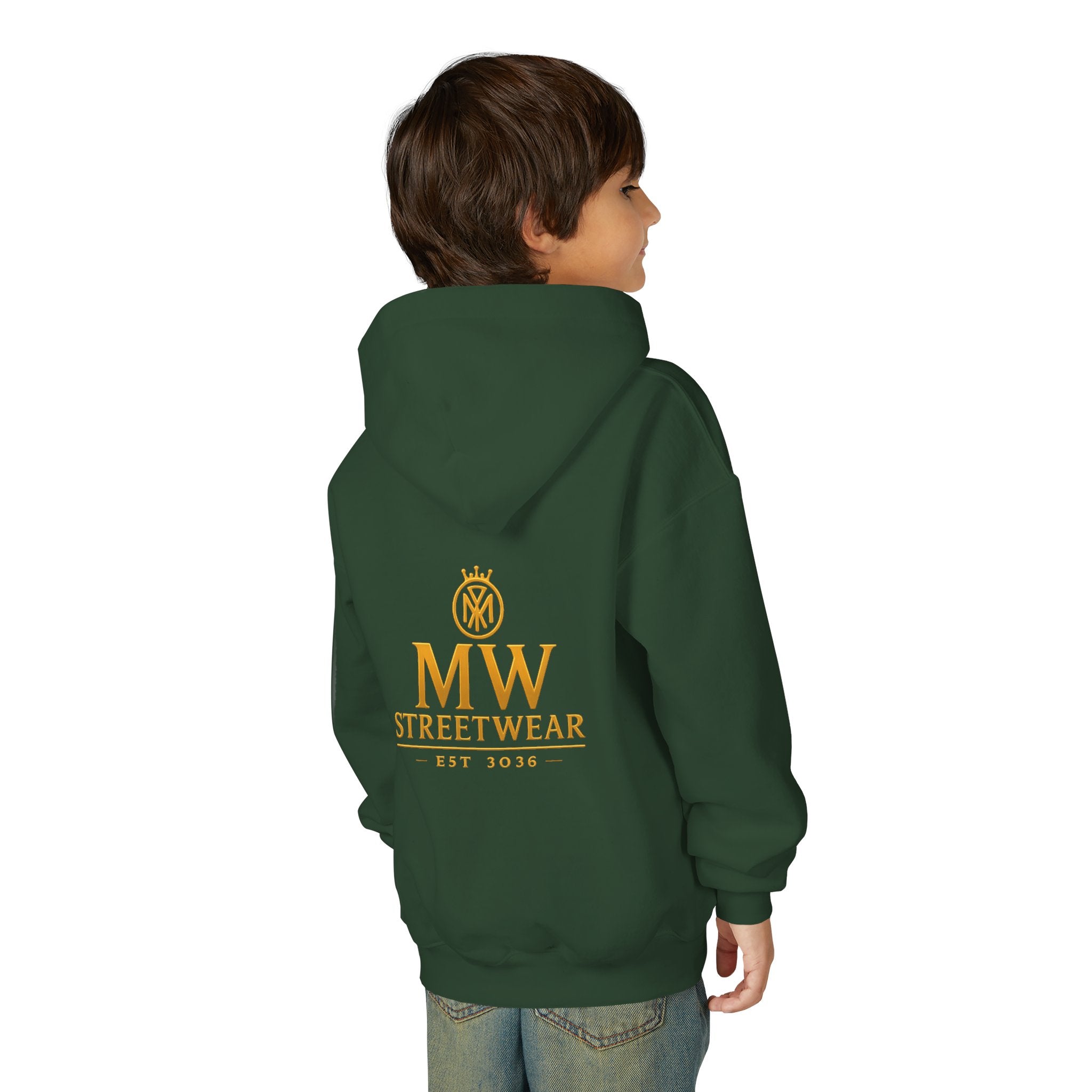Youth Hoodie — MW Streetwear Gold Logo Pullover