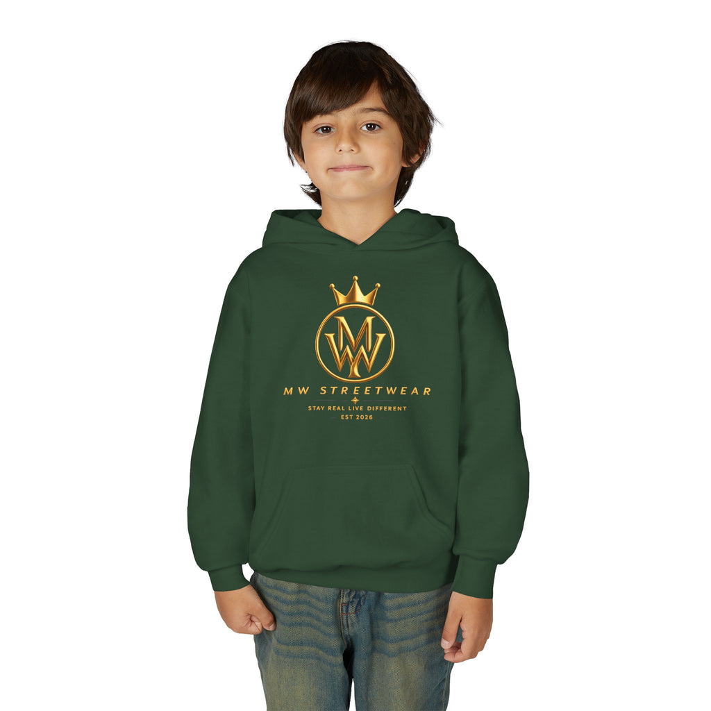 Youth Hoodie — MW Streetwear Gold Logo Pullover