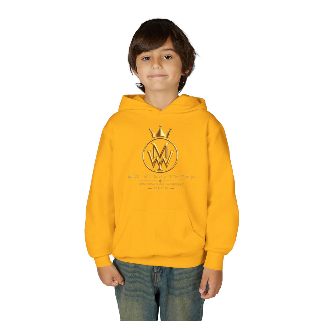 Youth Hoodie — MW Streetwear Gold Logo Pullover