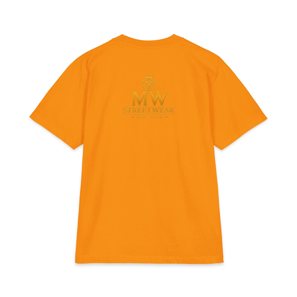 MW Streetwear Gold Crown T-Shirt — Luxury Logo Graphic Tee