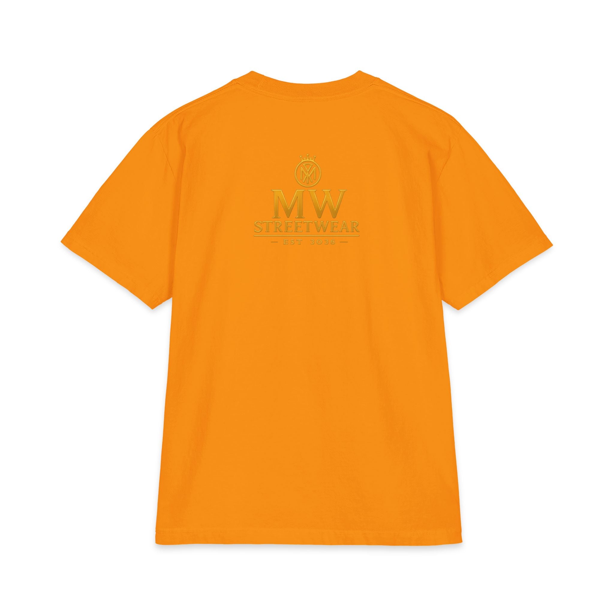 MW Streetwear Gold Crown T-Shirt — Luxury Logo Graphic Tee