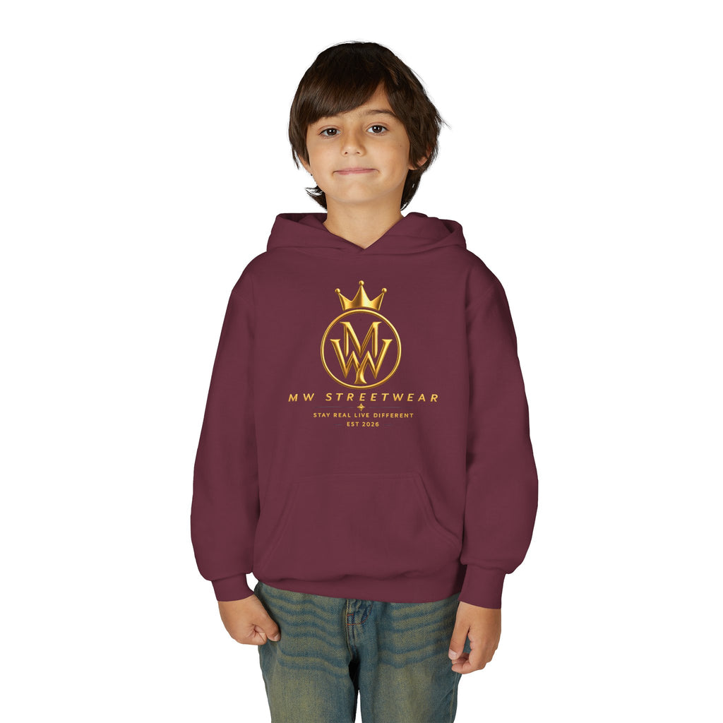 Youth Hoodie — MW Streetwear Gold Logo Pullover