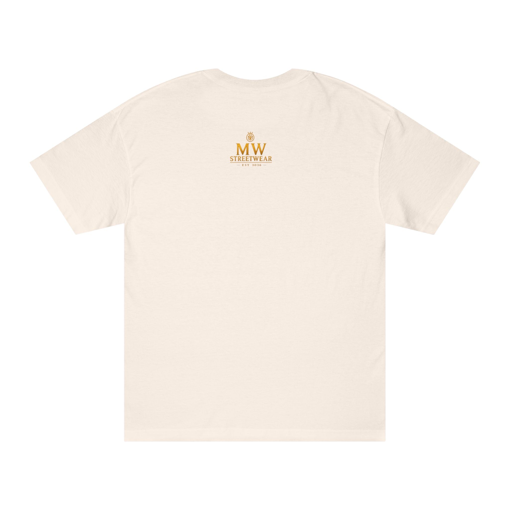 MW Streetwear Logo Tee — Gold Crown Graphic Classic T‑Shirt