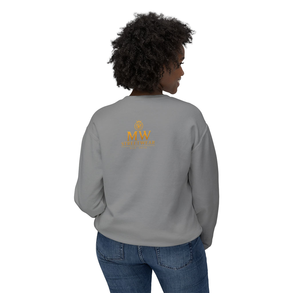 Gold Crown MW Logo Crewneck Sweatshirt — Luxury Monogram Streetwear