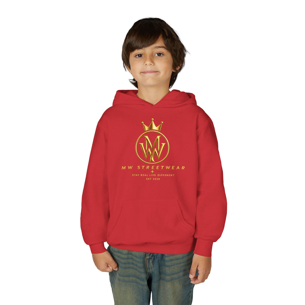 Youth Hoodie — MW Streetwear Gold Logo Pullover