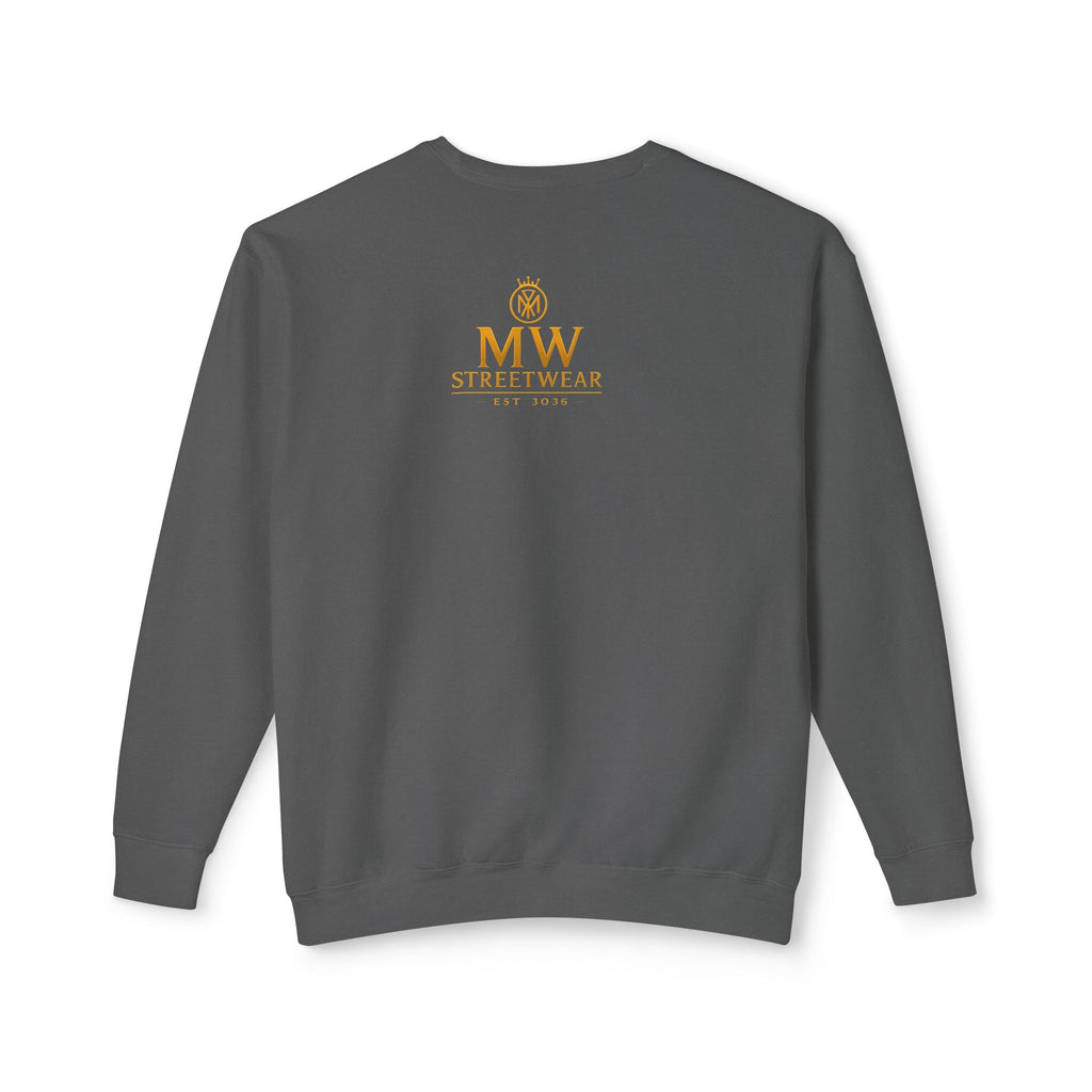Gold Crown MW Logo Crewneck Sweatshirt — Luxury Monogram Streetwear