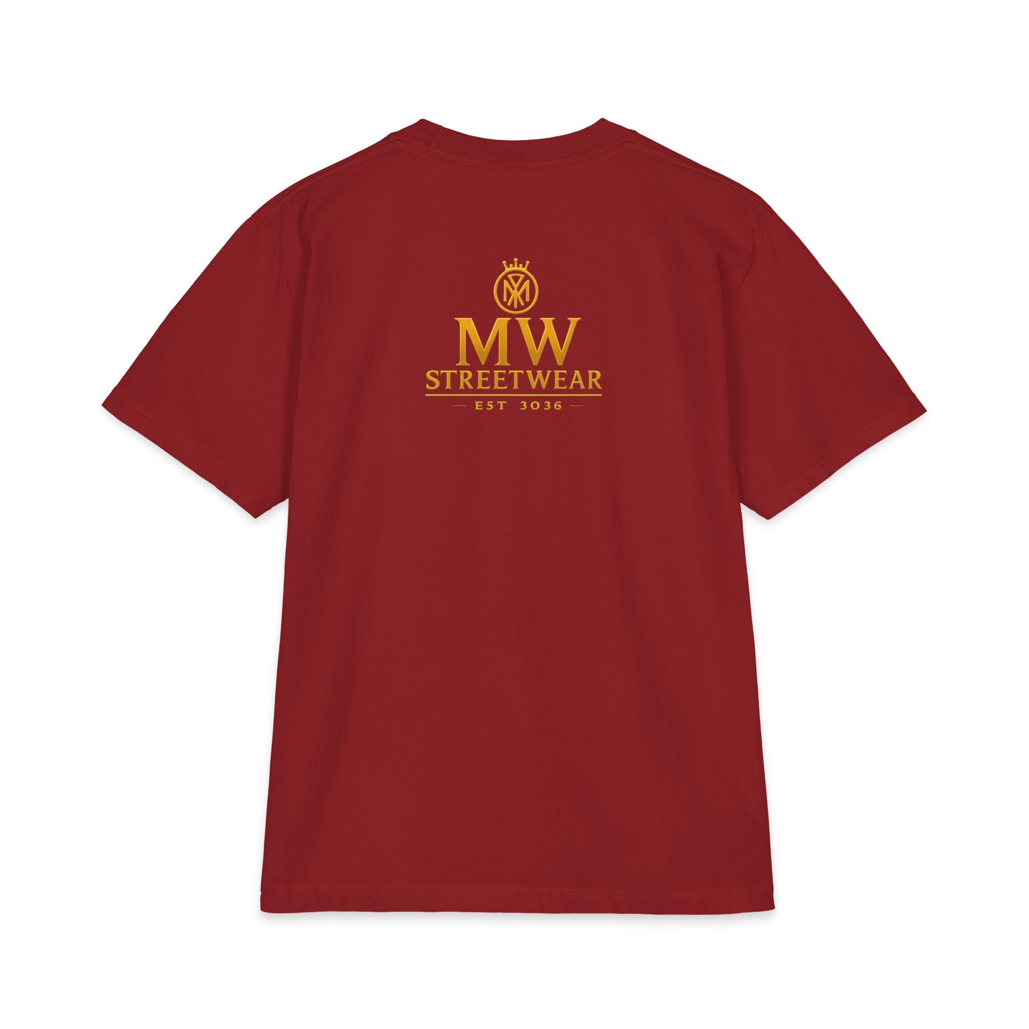 MW Streetwear Gold Crown T-Shirt — Luxury Logo Graphic Tee