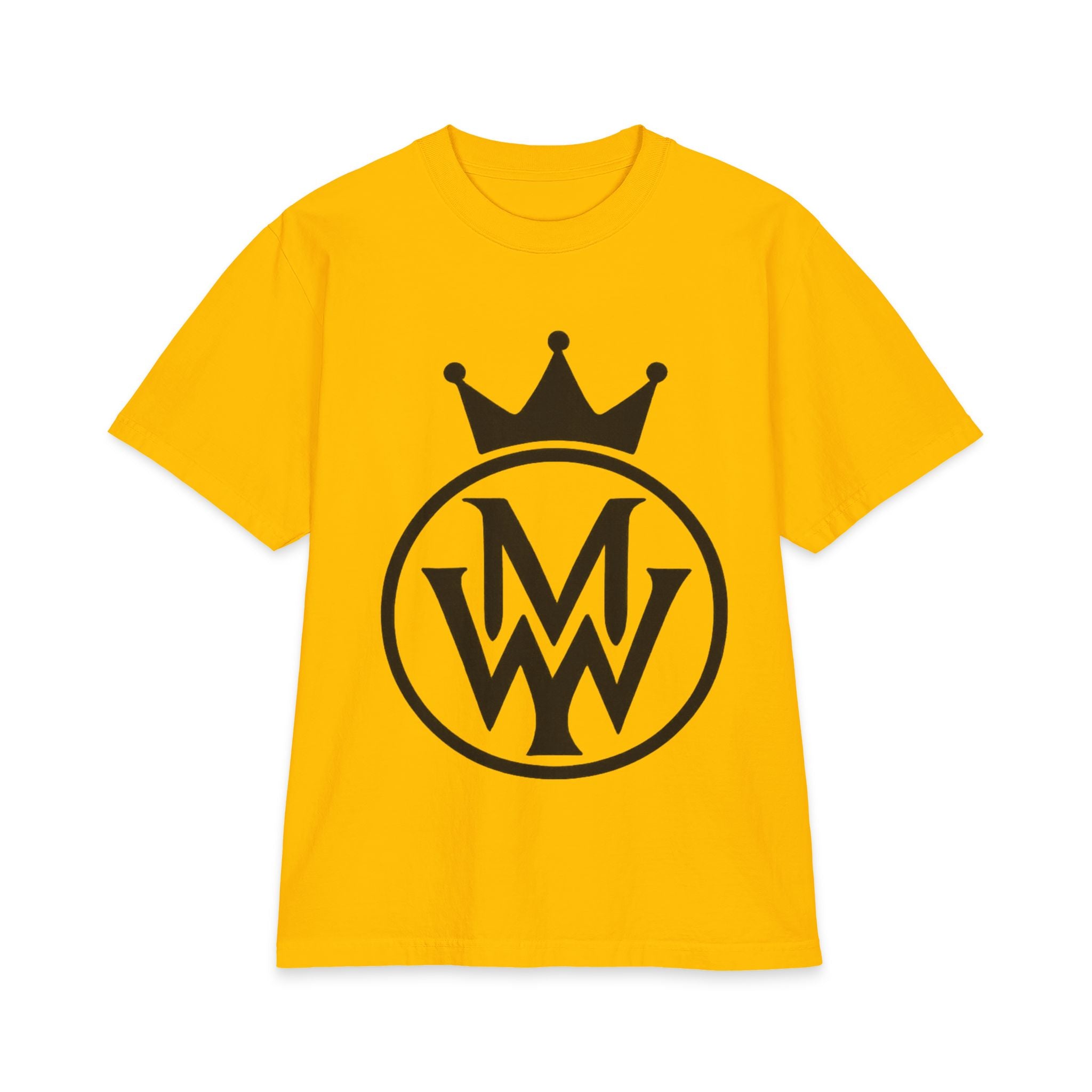 Crowned MW Logo T-Shirt — Minimal Monogram Graphic Tee