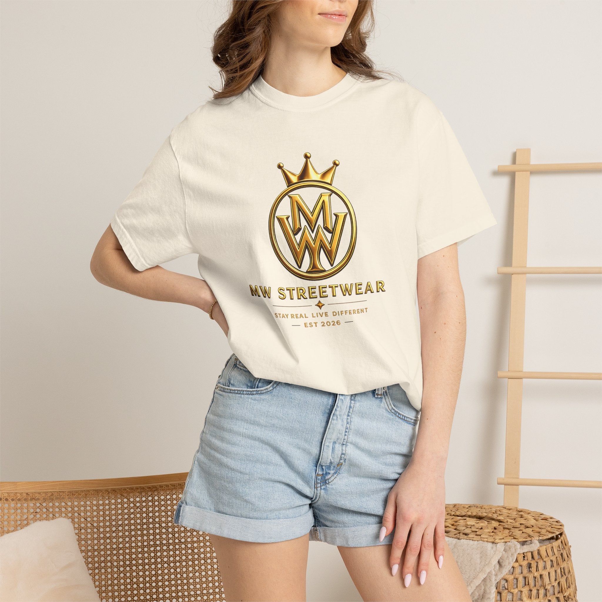 Streetwear T-Shirt — MW Streetwear Gold Crown Logo