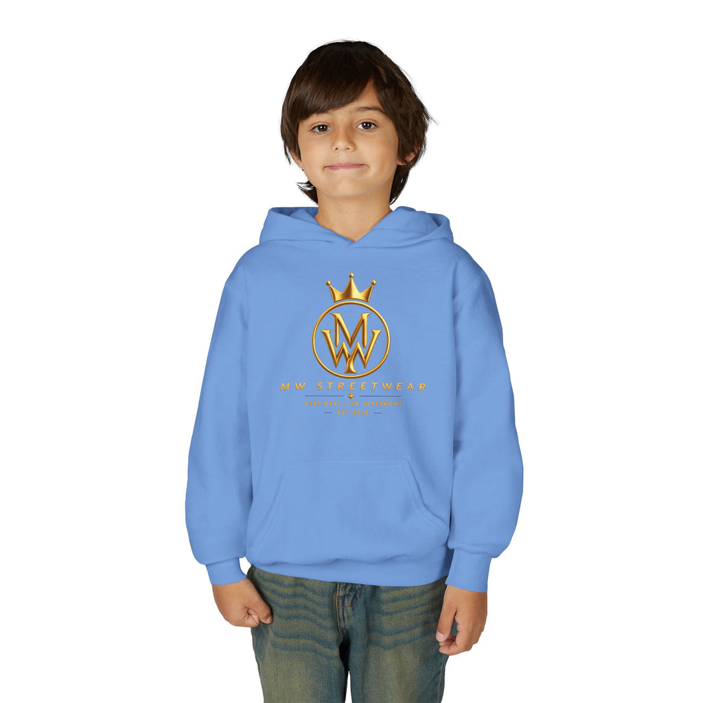 Youth Hoodie — MW Streetwear Gold Logo Pullover
