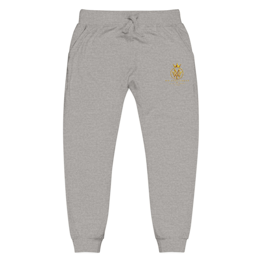 Embroidered Gold Bee Fleece Sweatpants – Cozy Casual Joggers