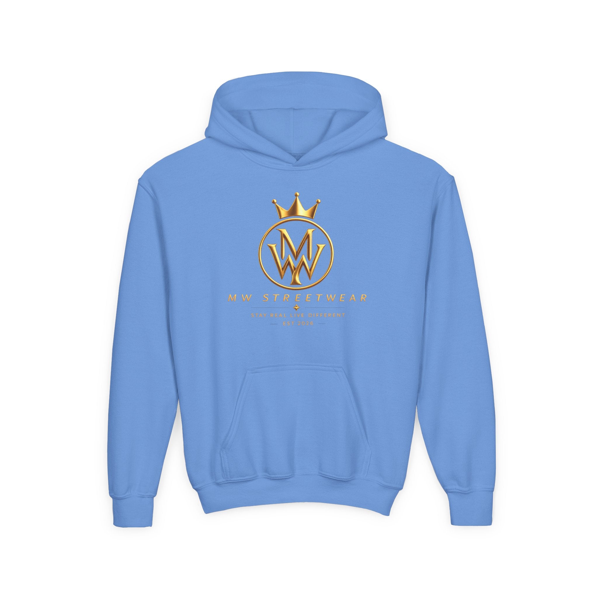 Youth Hoodie — MW Streetwear Gold Logo Pullover