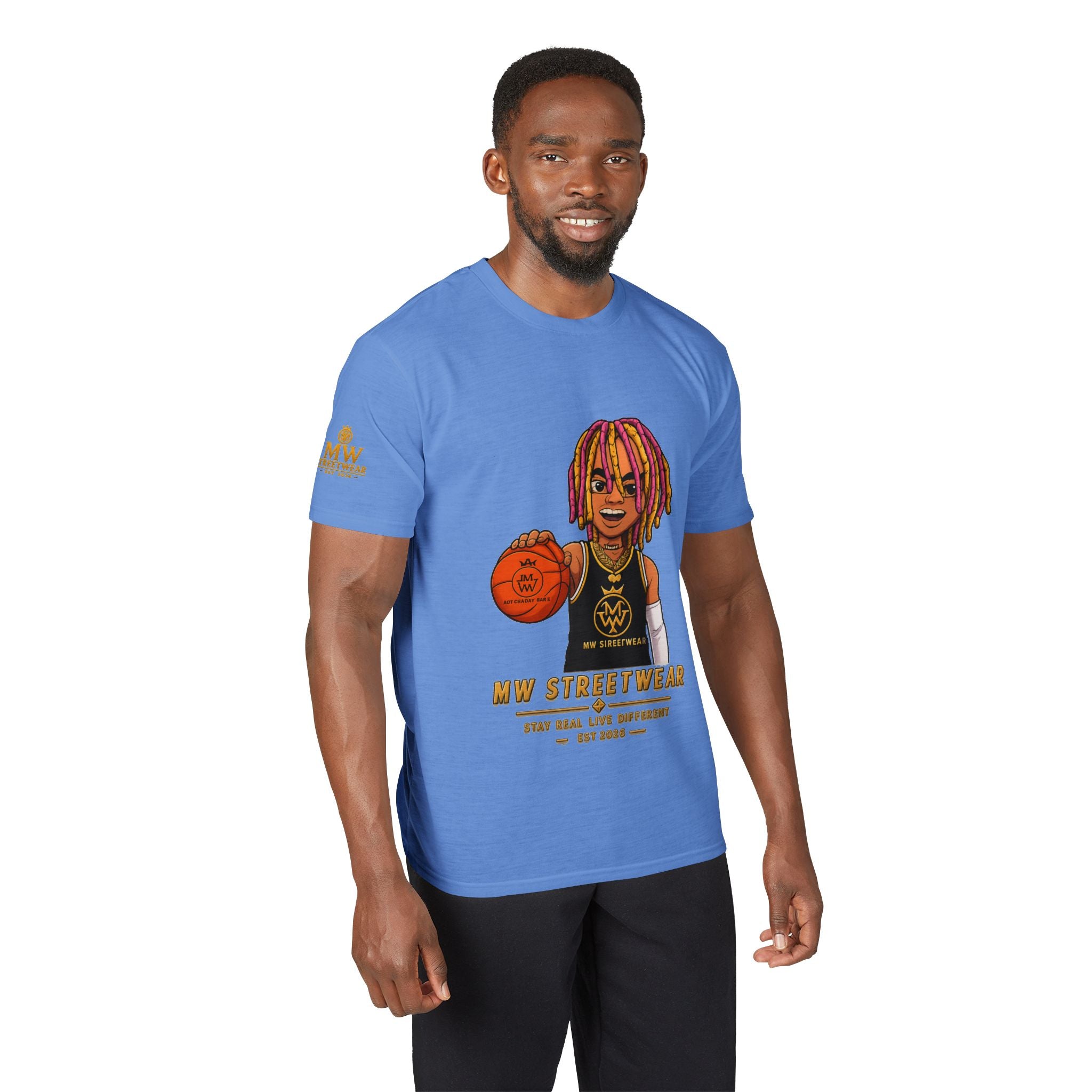 Streetwear Basketball Graphic T-Shirt — MW Streetwear Logo