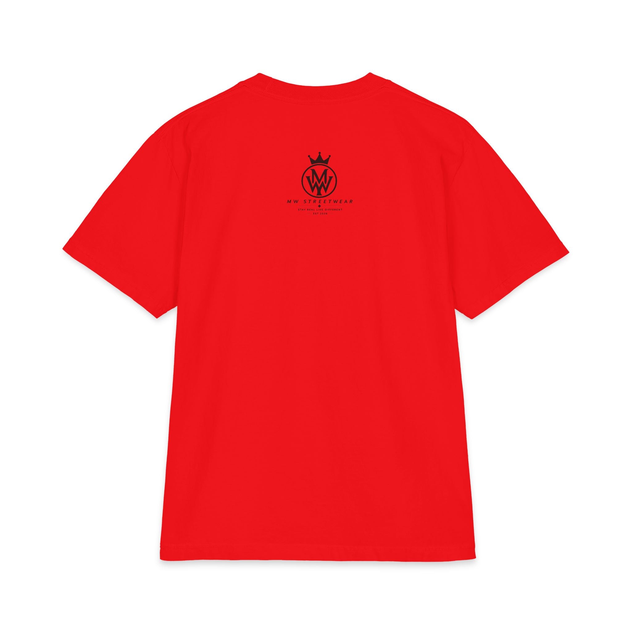 Crowned MW Logo T-Shirt — Minimal Monogram Graphic Tee