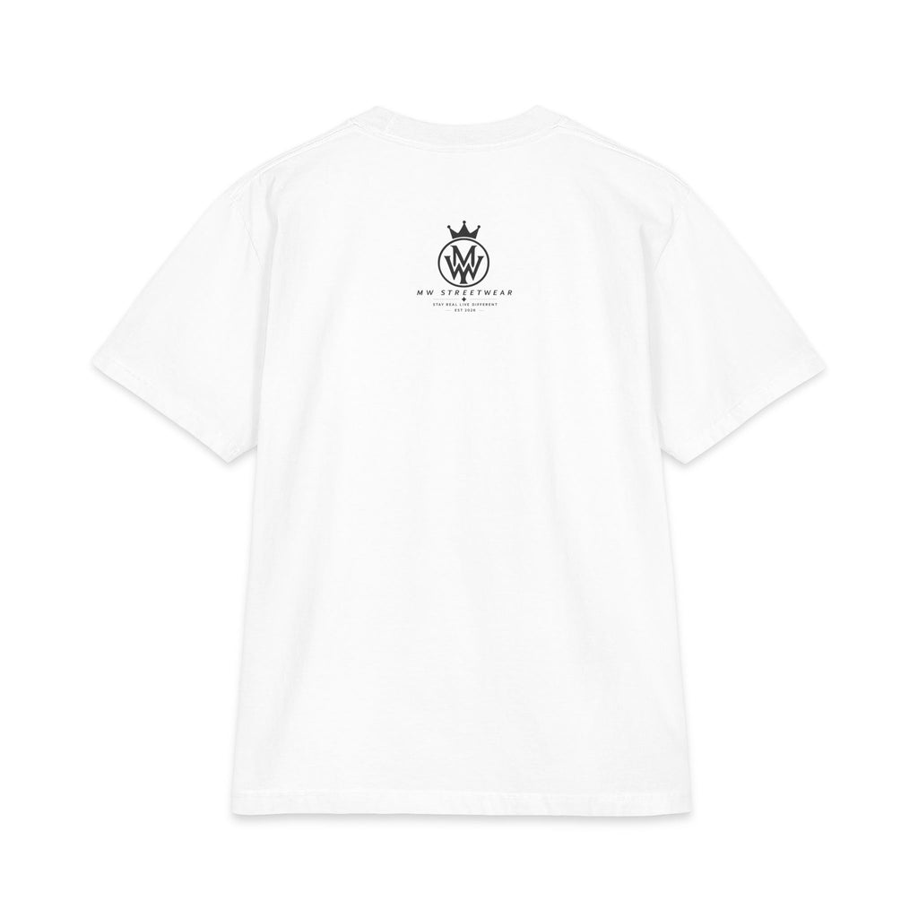 Crowned MW Logo T-Shirt — Minimal Monogram Graphic Tee