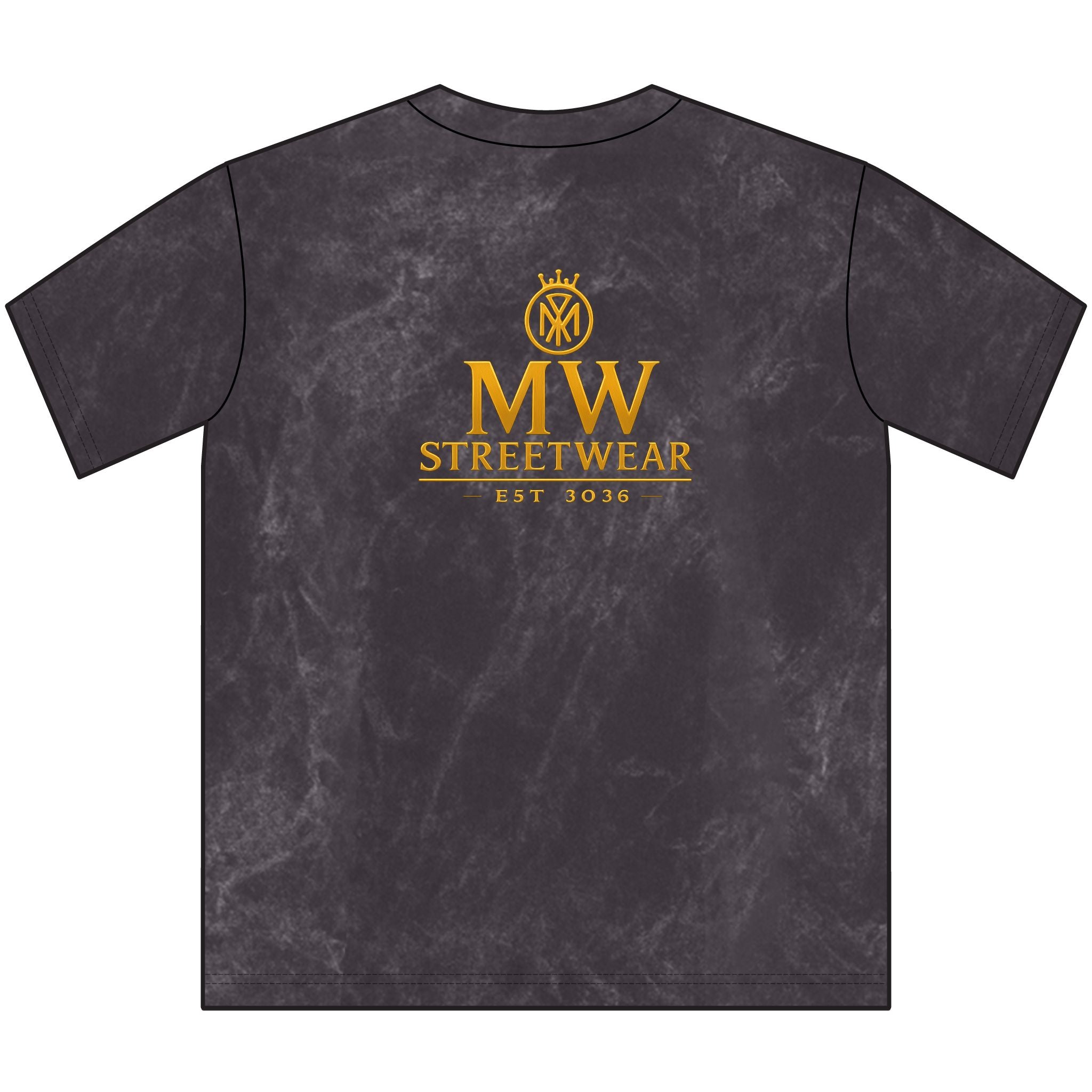 Vintage MW Streetwear Crewneck Tee — Distressed Brown Logo T-Shirt