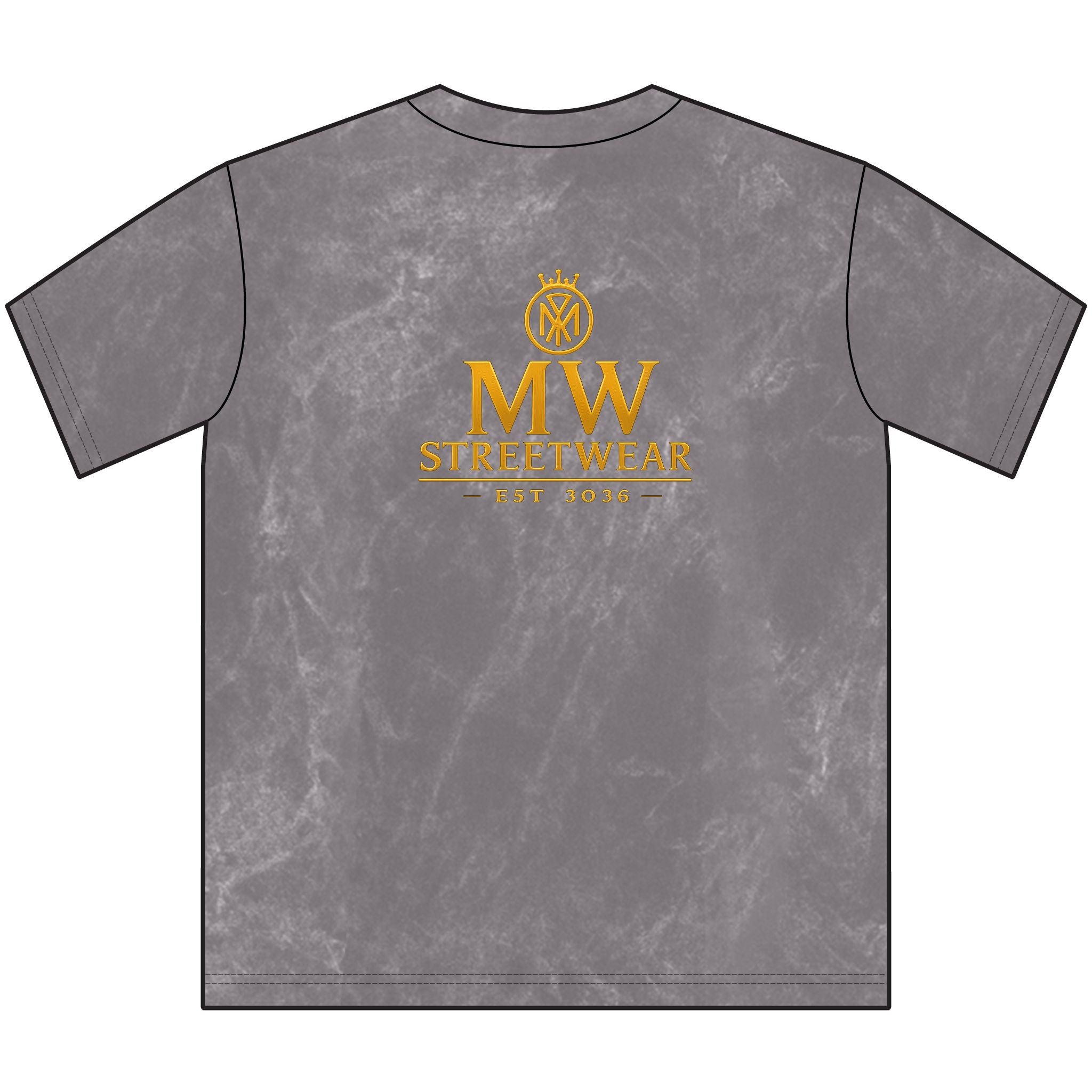 Vintage MW Streetwear Crewneck Tee — Distressed Brown Logo T-Shirt
