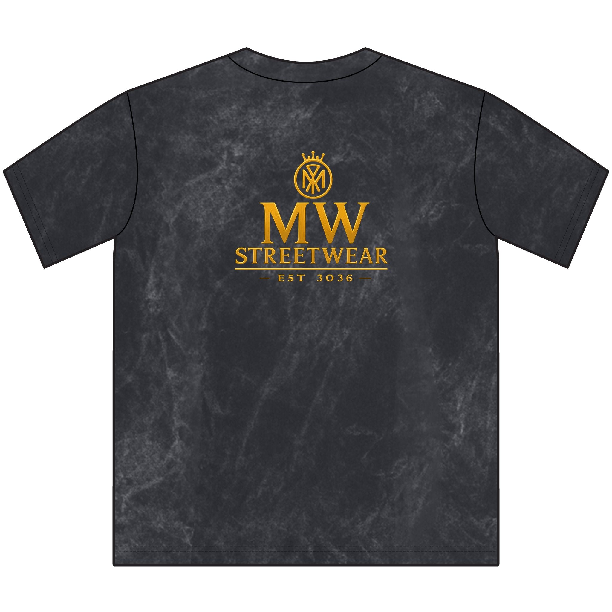 Vintage MW Streetwear Crewneck Tee — Distressed Brown Logo T-Shirt