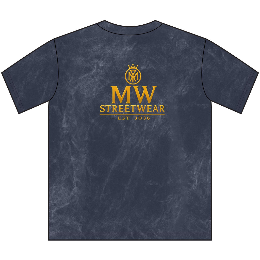 Vintage MW Streetwear Crewneck Tee — Distressed Brown Logo T-Shirt