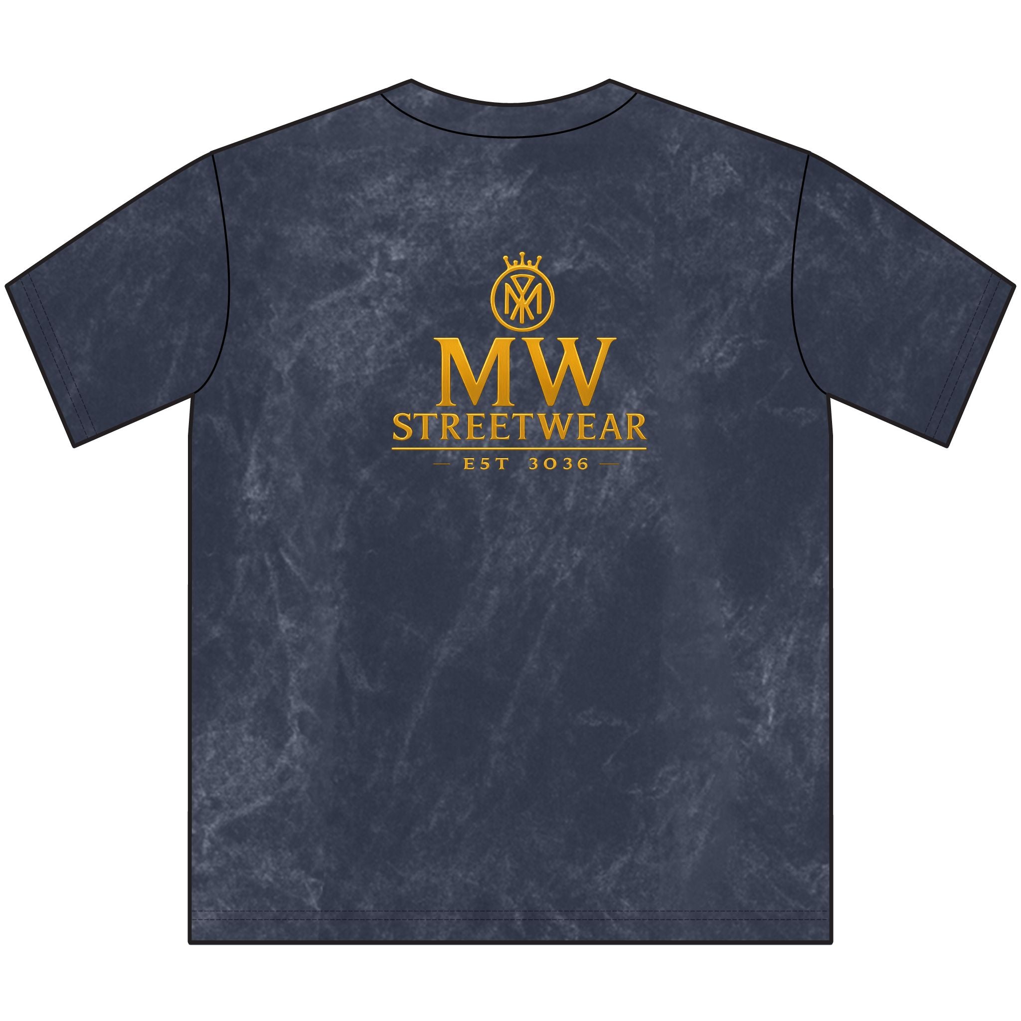 Vintage MW Streetwear Crewneck Tee — Distressed Brown Logo T-Shirt