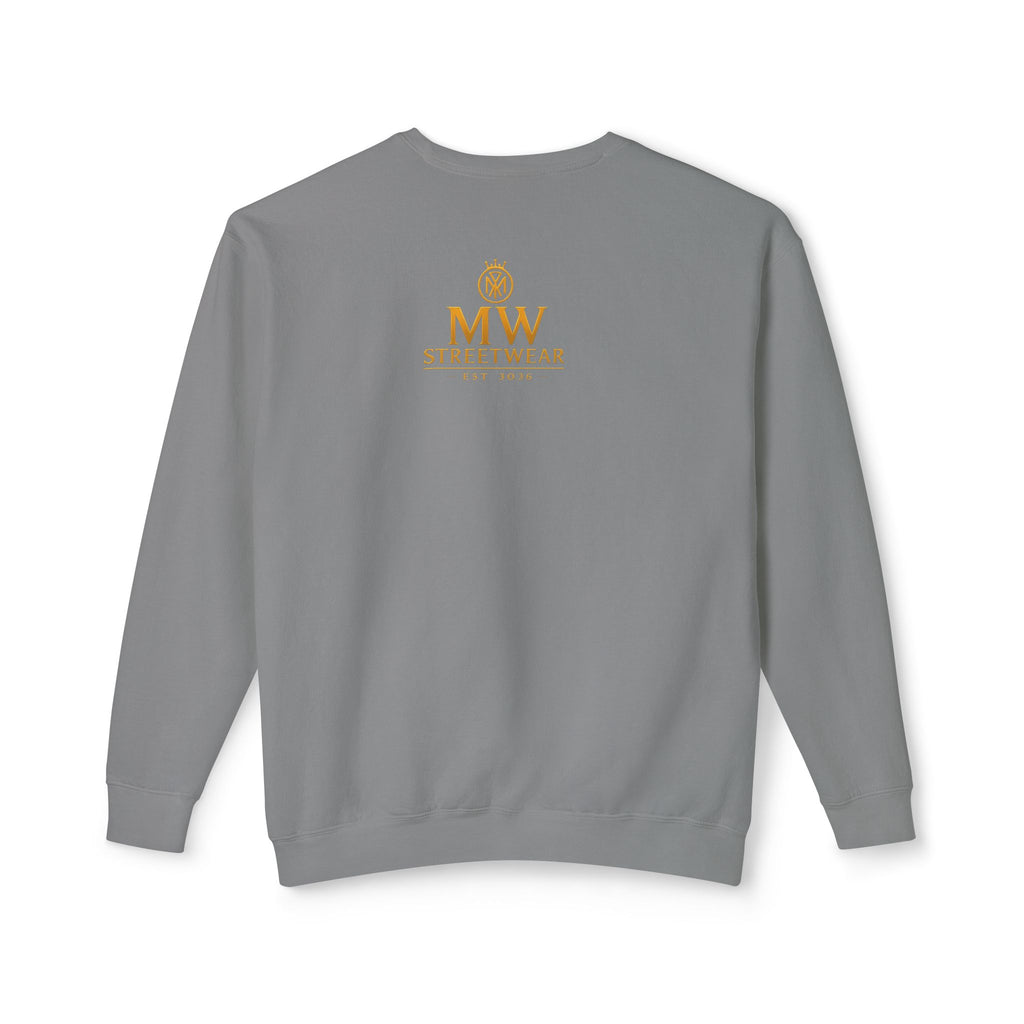 Gold Crown MW Logo Crewneck Sweatshirt — Luxury Monogram Streetwear