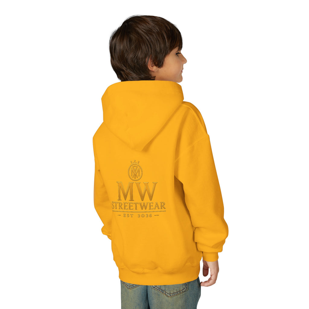 Youth Hoodie — MW Streetwear Gold Logo Pullover