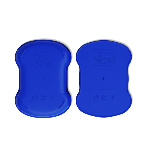 Blue Two-Tier Bento Box Lunch Container with MW Streetwear Logo