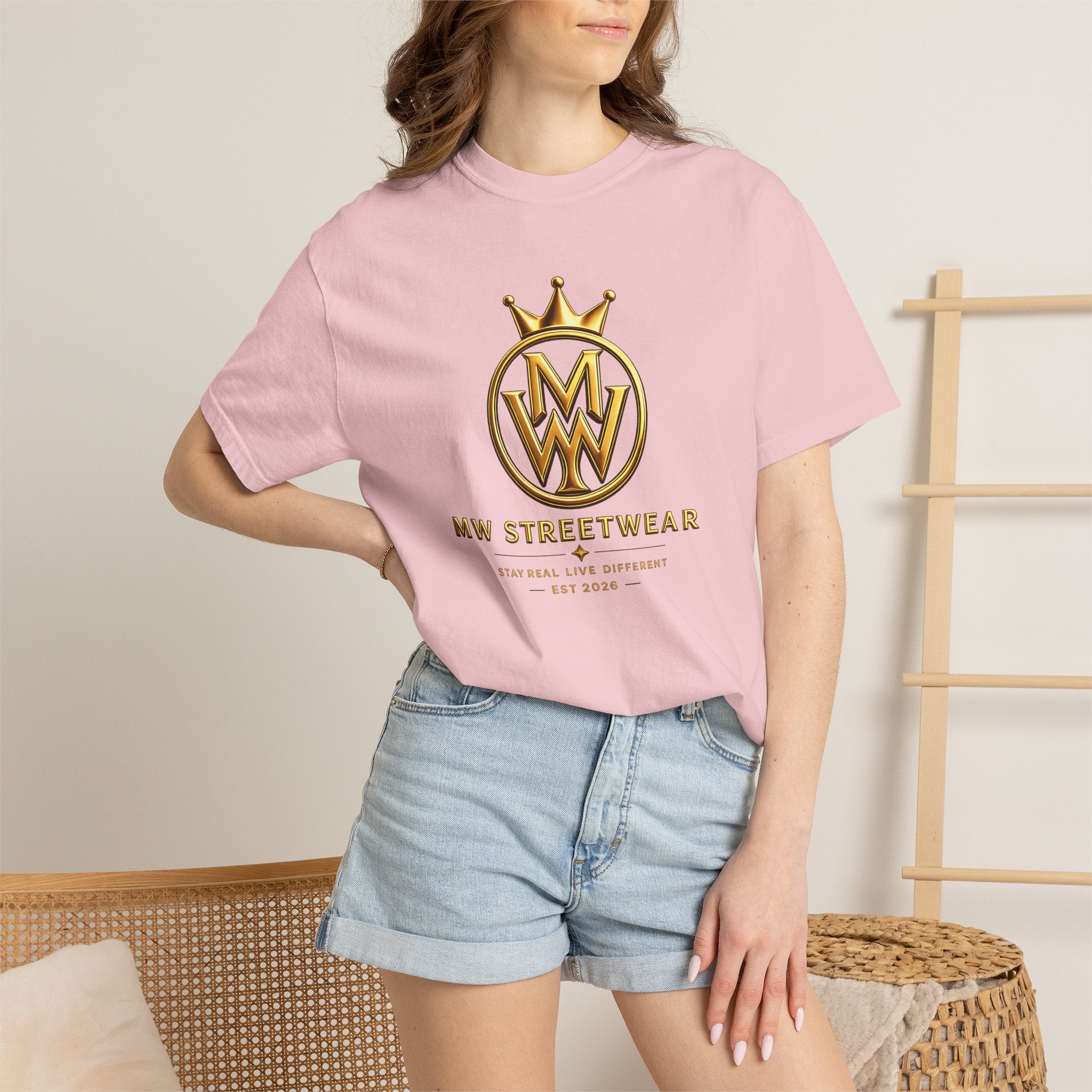 Streetwear T-Shirt — MW Streetwear Gold Crown Logo