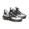White Mesh Streetwear Sneakers – Women's Lightweight Logo Trainers