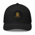Embroidered Trucker Cap — Gold Crown Patch Snapback