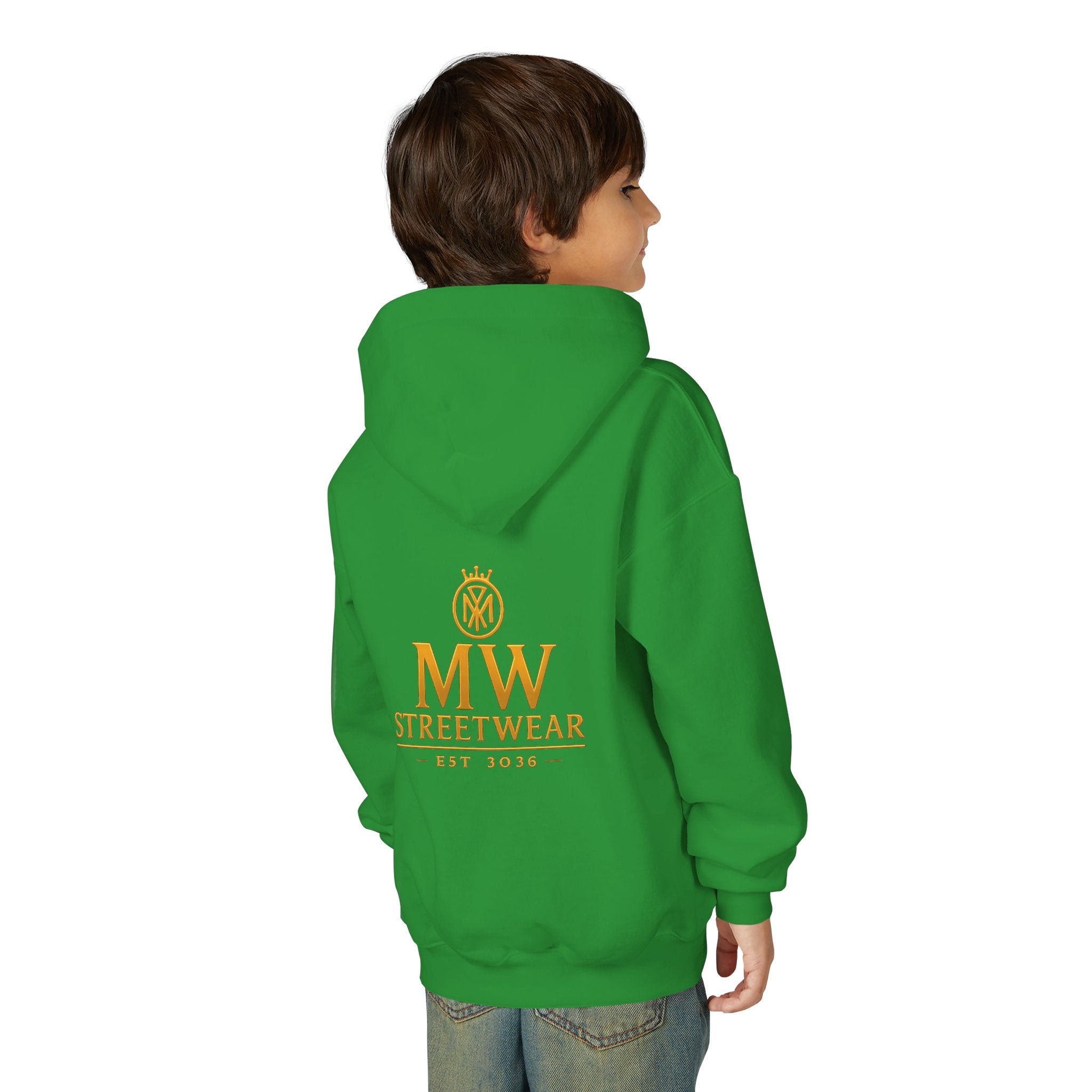 Youth Hoodie — MW Streetwear Gold Logo Pullover