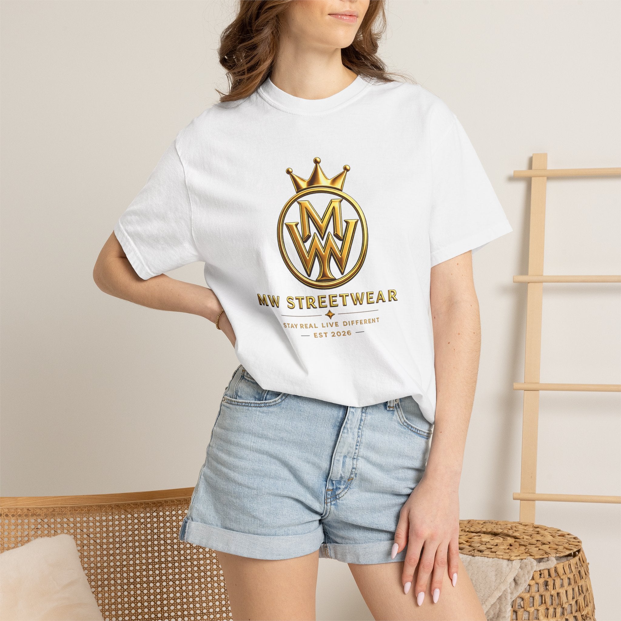 Streetwear T-Shirt — MW Streetwear Gold Crown Logo