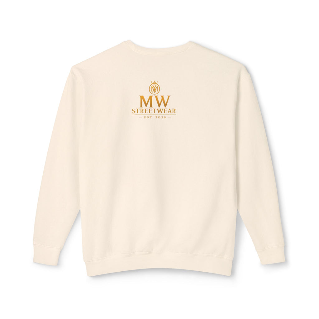 Gold Crown MW Logo Crewneck Sweatshirt — Luxury Monogram Streetwear