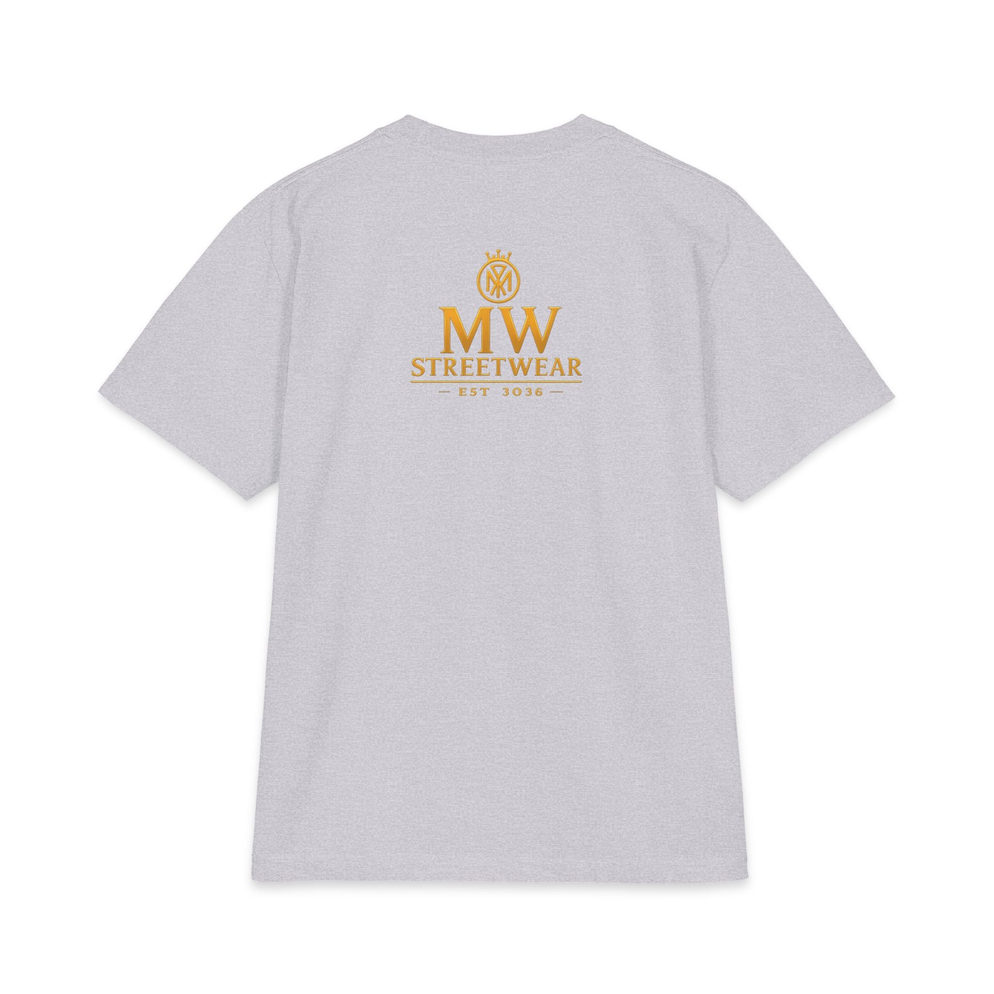 MW Streetwear Gold Crown T-Shirt — Luxury Logo Graphic Tee