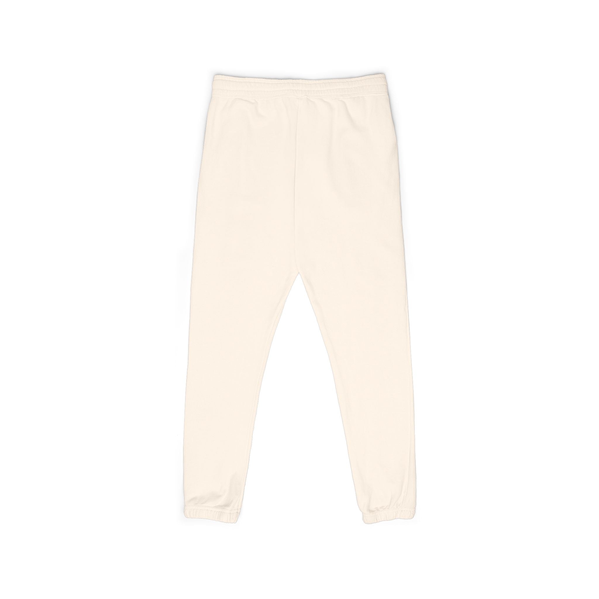 Ember Crest Sweatpants — Garment-Dyed Fleece Joggers with Sun Emblem