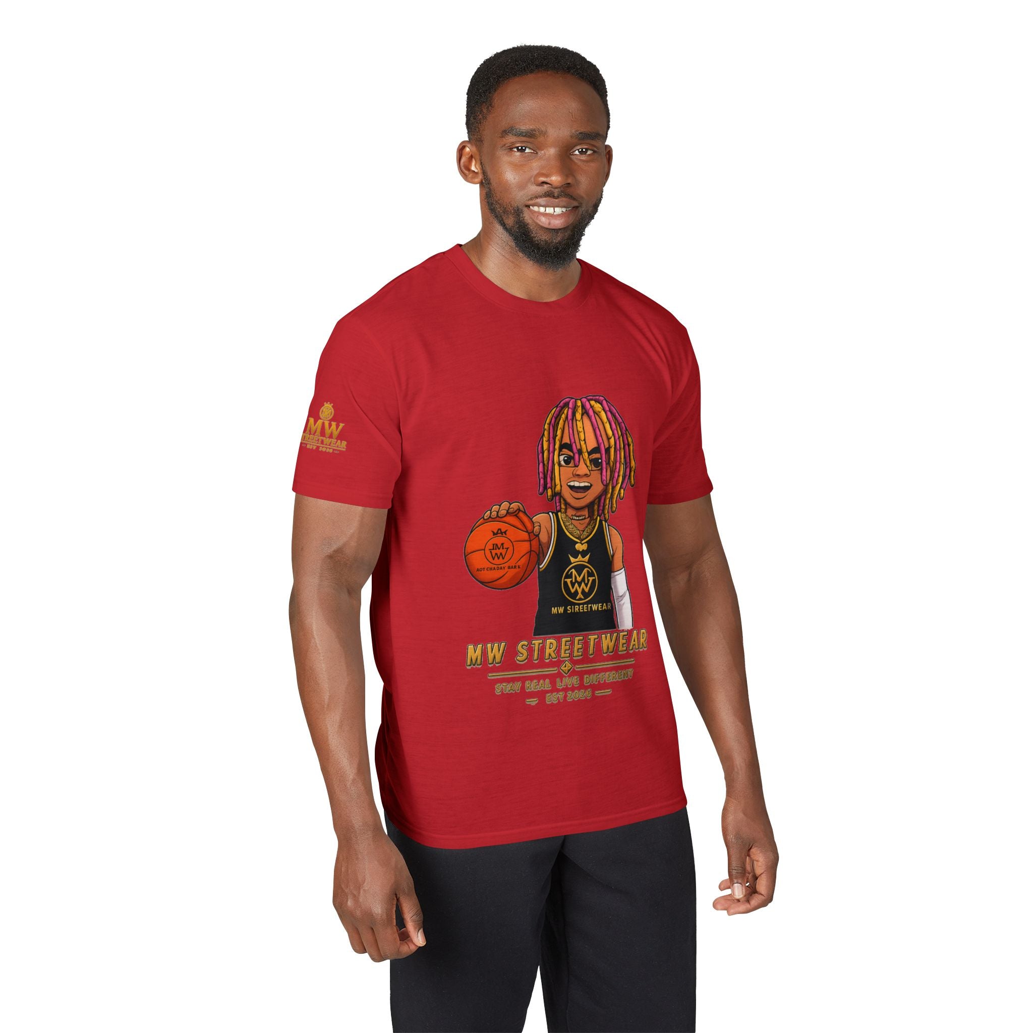 Streetwear Basketball Graphic T-Shirt — MW Streetwear Logo