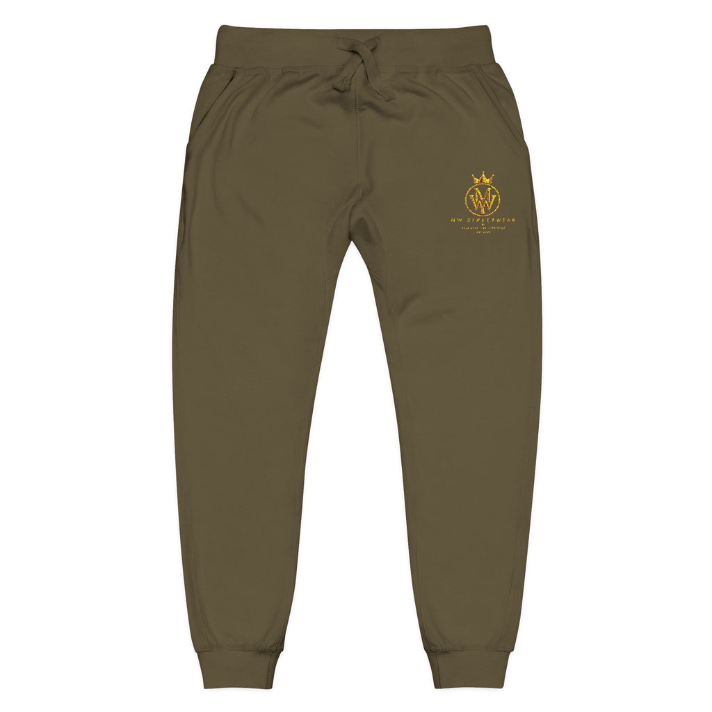 Embroidered Gold Bee Fleece Sweatpants – Cozy Casual Joggers