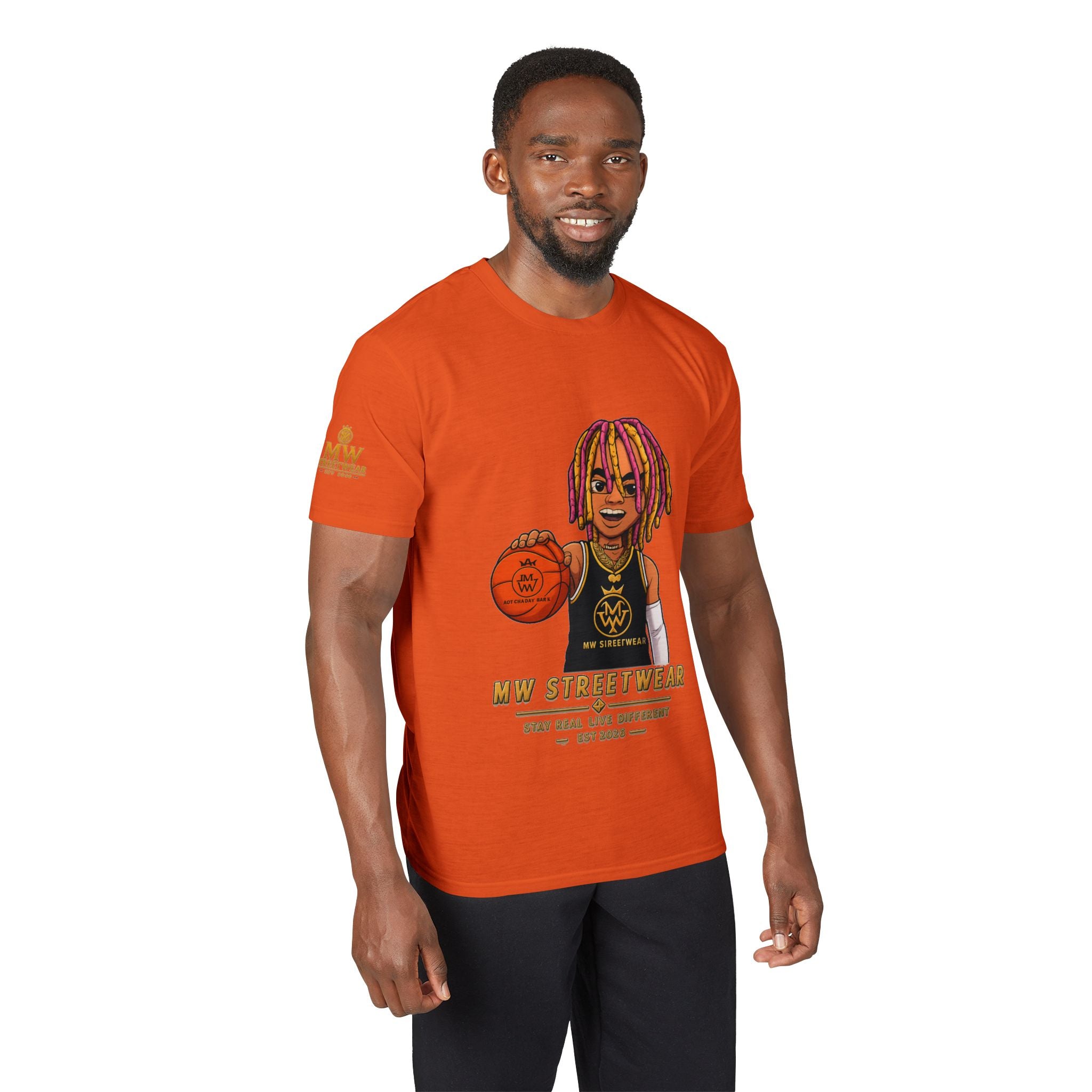 Streetwear Basketball Graphic T-Shirt — MW Streetwear Logo