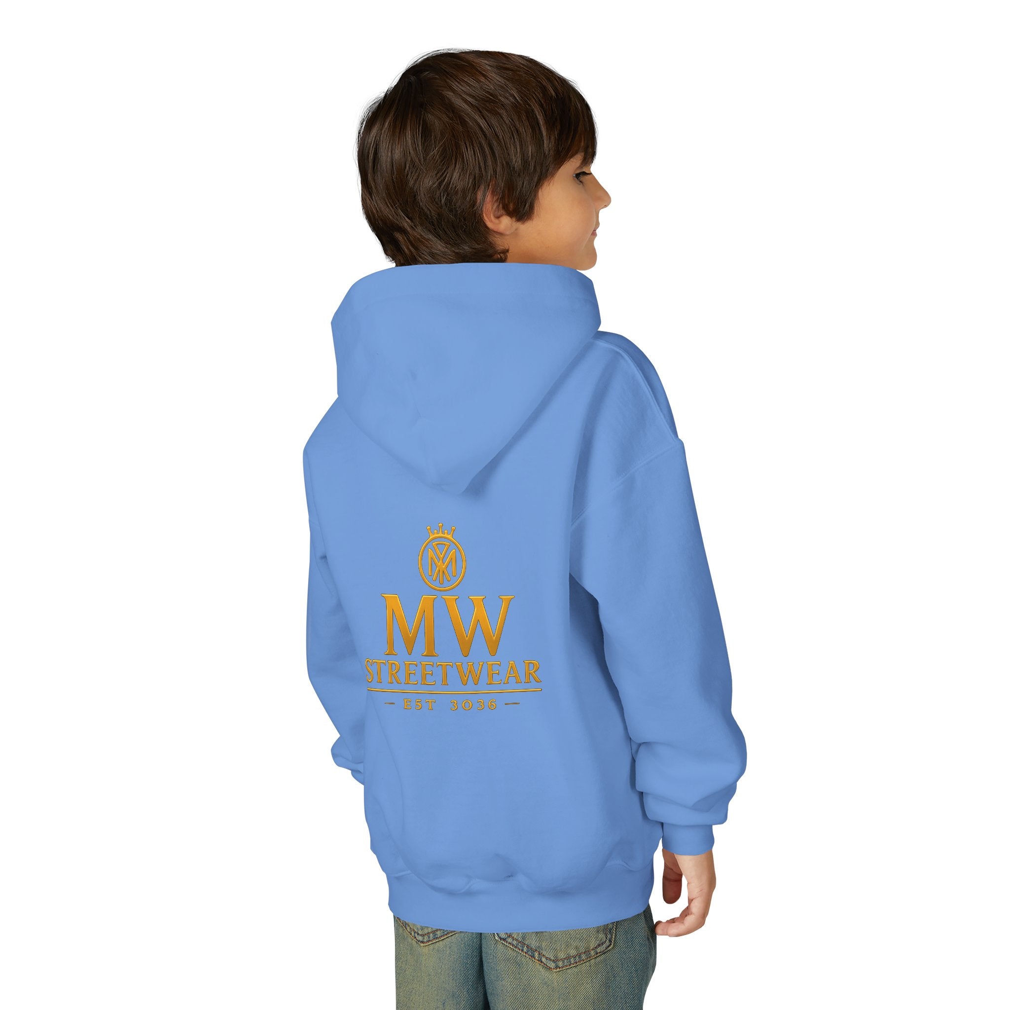 Youth Hoodie — MW Streetwear Gold Logo Pullover